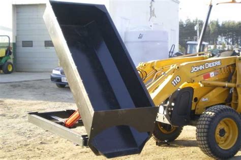 side dump skid steer bucket|swale bucket for skid steer.